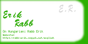 erik rabb business card